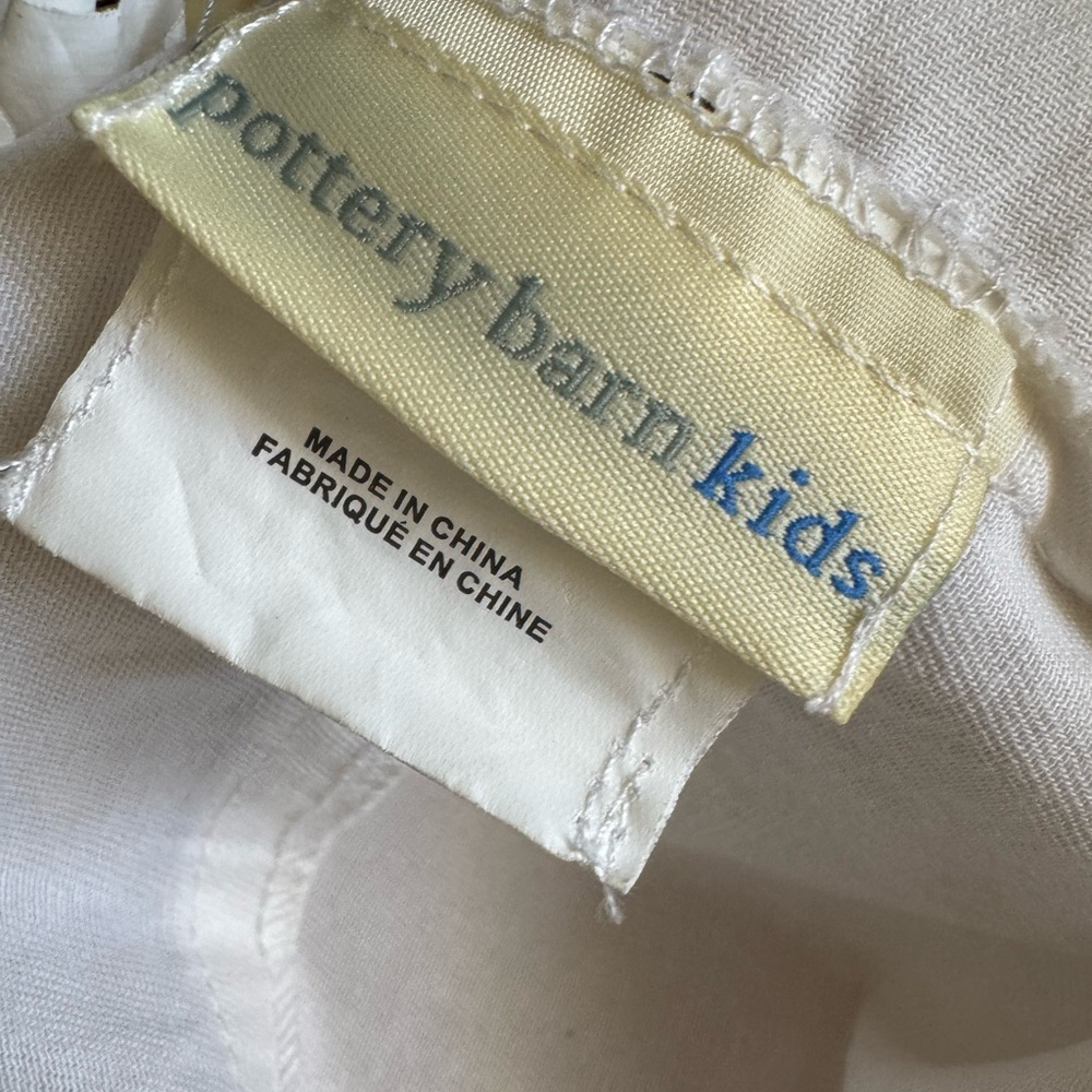 Pottery Barn Kids Woven Sabrina Basket with Pink and white liner. Personalized. - Picture 4 of 4